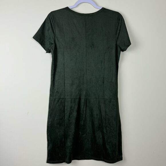 Laila Jayde T-Shirt Dress with Pockets - Green NWT Size Medium - Picture 4 of 8